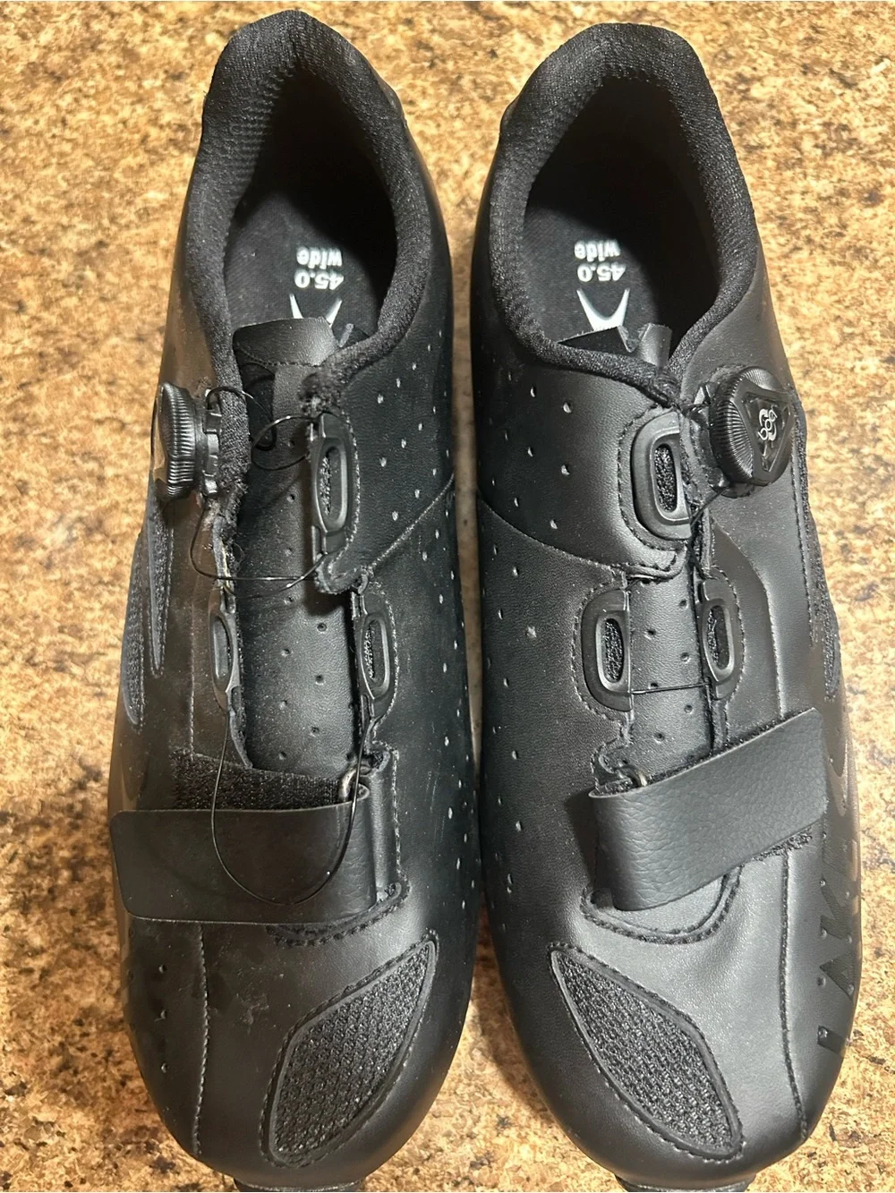 Lake MX176 Black Mountain Bike Shoes W/  BOA L6  Dial Size 11  (45 EUR)Wide NWOB